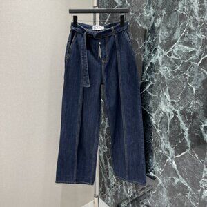 Loewe Belted Wide-Leg Jeans